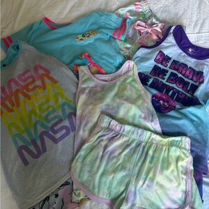 Girls Pajama Set Bundle Size M